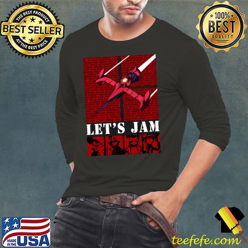 Bebop Ship II Let's Jam Anime Shirt Long Sleeve Tee Bebop Ship II Let's Jam Anime Shirt Long Sleeve Tee