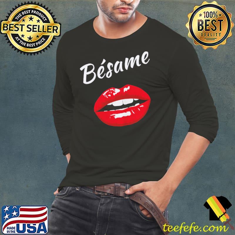 Besame Labios Camiseta Sin Mangas De Mujeres Kiss Me Lips s Long Sleeve Tee Besame Labios Camiseta Sin Mangas De Mujeres Kiss Me Lips s Long Sleeve Tee