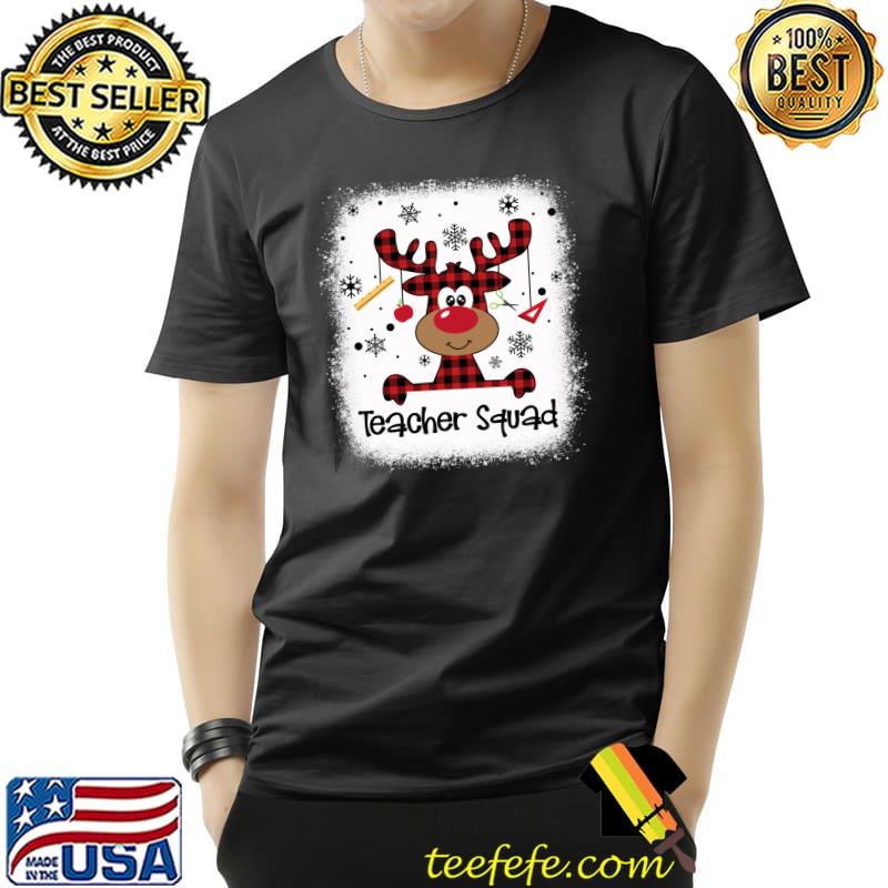 Best bleached Teacher Squad Reindeer Funny Teacher Christmas Xmas T-Shirt Unisex Best bleached Teacher Squad Reindeer Funny Teacher Christmas Xmas T-Shirt Unisex