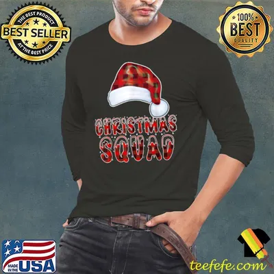 Best Christmas Squad Family Group Matching Christmas Pajama Ideas T Shirt