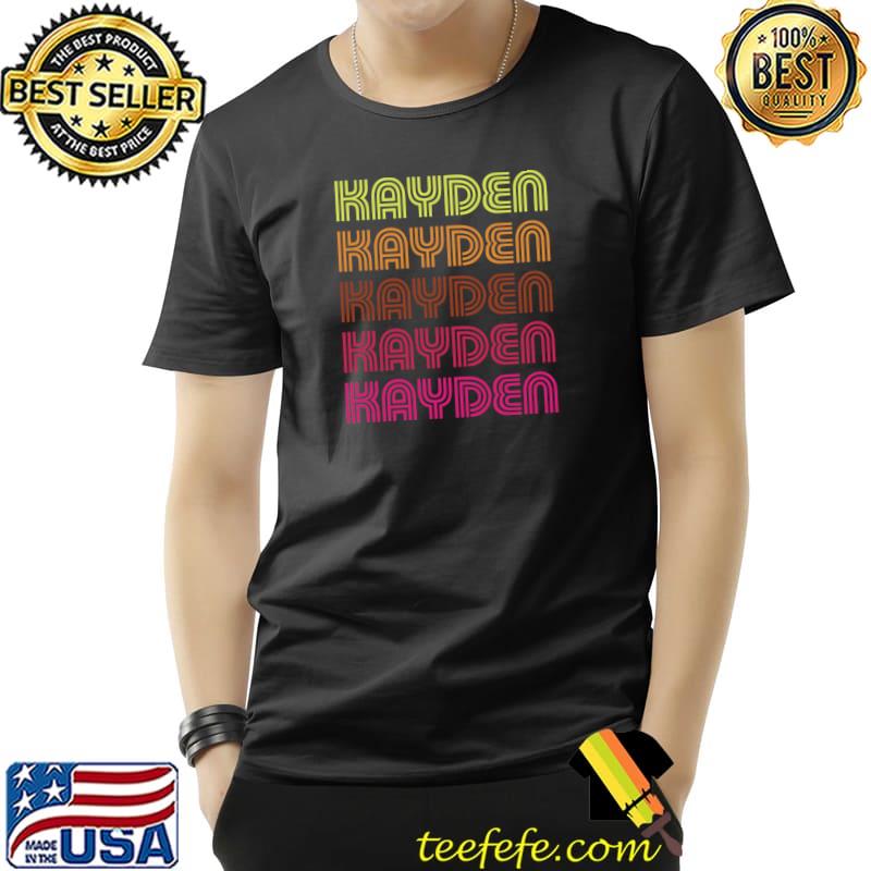 Best first Name Kayden Funky Retro Vintage Disco T-s Unisex Best first Name Kayden Funky Retro Vintage Disco T-s Unisex