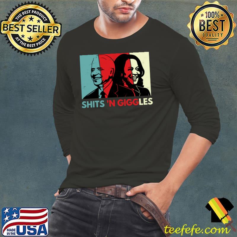 Best Funny Anti Biden Harris Shits 'n Giggles Political Gift T-Shirt Long Sleeve Tee Best Funny Anti Biden Harris Shits 'n Giggles Political Gift T-Shirt Long Sleeve Tee