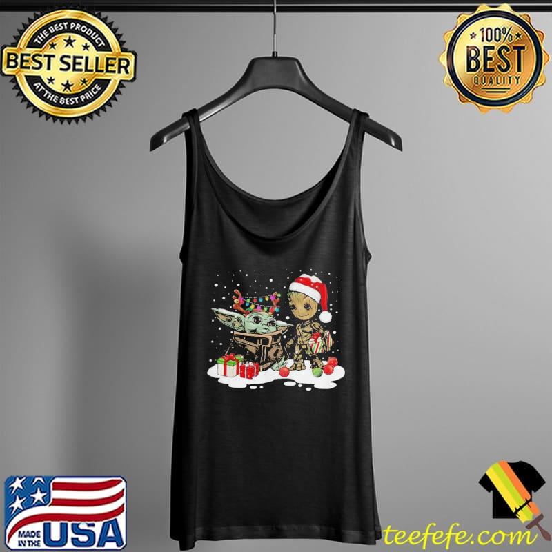 Best Good Baby Yoda Reindeer And Baby Groot Santa Christmas Shirt Tank Top Best Good Baby Yoda Reindeer And Baby Groot Santa Christmas Shirt Tank Top