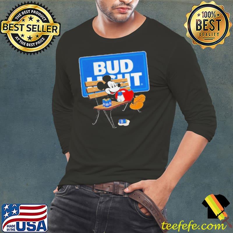Best Good Mickey Mouse Drinking Bud Light Shirt Long Sleeve Tee Best Good Mickey Mouse Drinking Bud Light Shirt Long Sleeve Tee