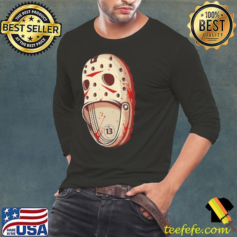 Best Halloween Crocs Jason Voorhees No 13 Shirt Long Sleeve Tee Best Halloween Crocs Jason Voorhees No 13 Shirt Long Sleeve Tee