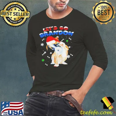 Best let's go brandon bull dog christmas shirt