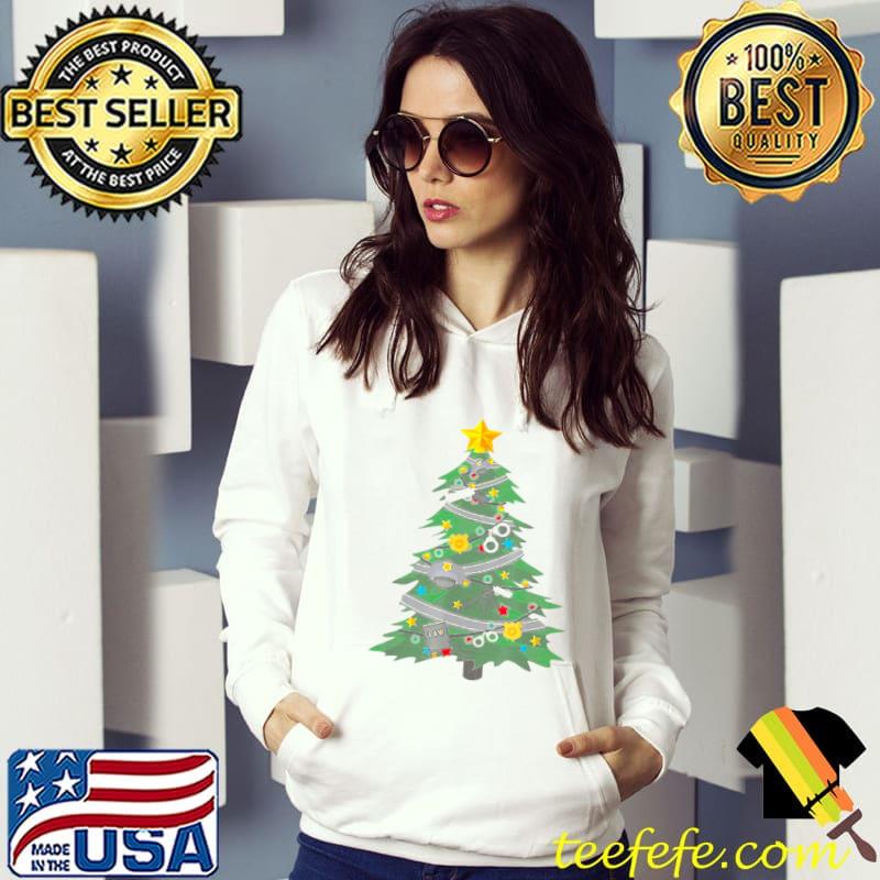 Best police Officer Christmas Tree Cop Stocking Stuffer Sweater T shirt