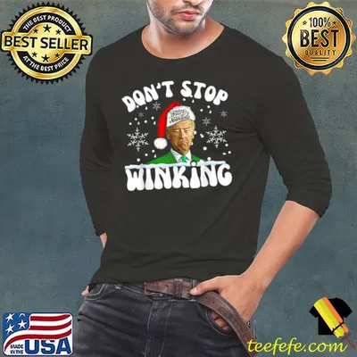 Best Santa Joe Biden feliz navidad don’t stop winking Christmas shirt