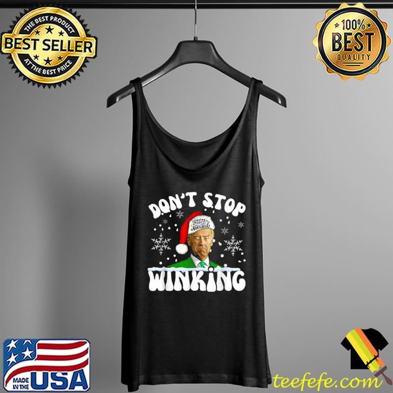 Best Santa Joe Biden feliz navidad don’t stop winking Christmas Tank Top Best Santa Joe Biden feliz navidad don’t stop winking Christmas Tank Top