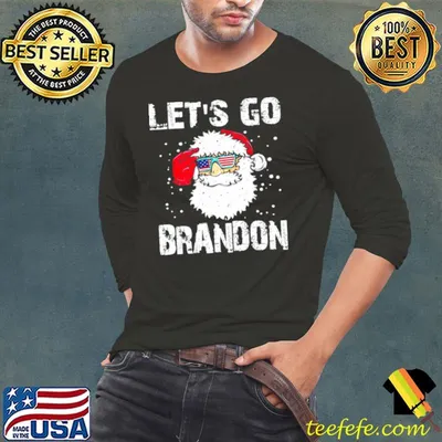 Best Santa Let’s Go Branson Brandon Conservative Christmas Anti Liberal shirt