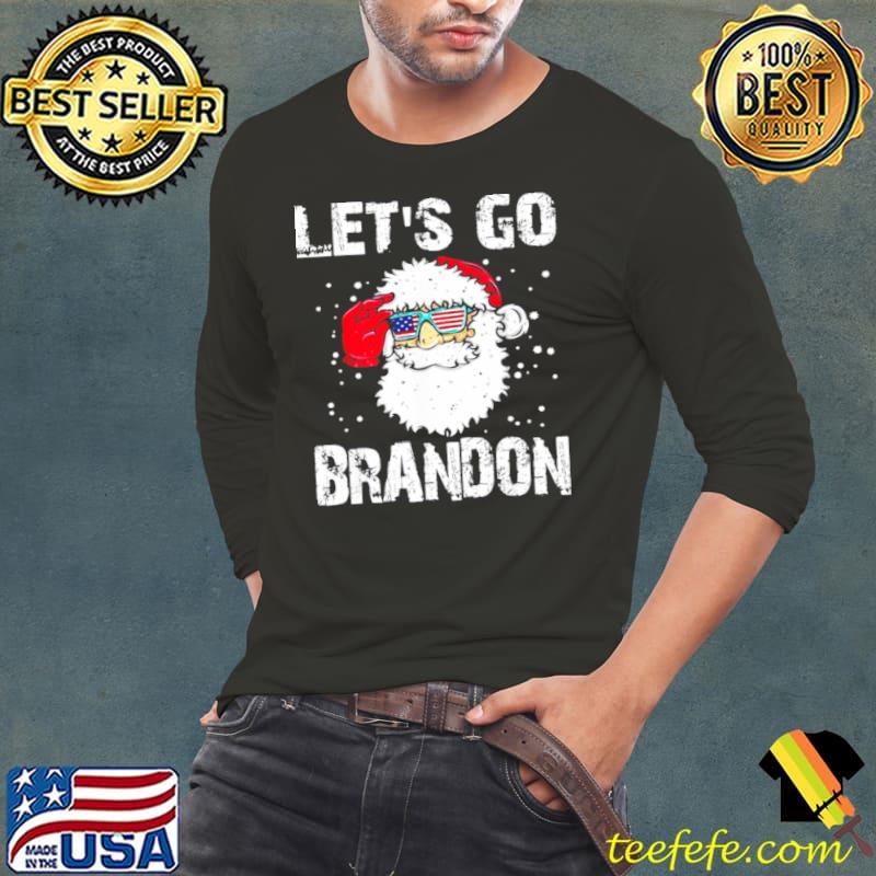 Best Santa Let’s Go Branson Brandon Conservative Christmas Anti Liberal shirt