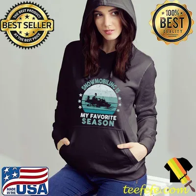 Best Snowmobiling Is My Favorite Season Winter Ice Sports Retro T-shirt