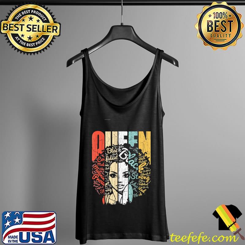 Black Queen African American For Educated Strong Vintage Shirt Tank Top Black Queen African American For Educated Strong Vintage Shirt Tank Top