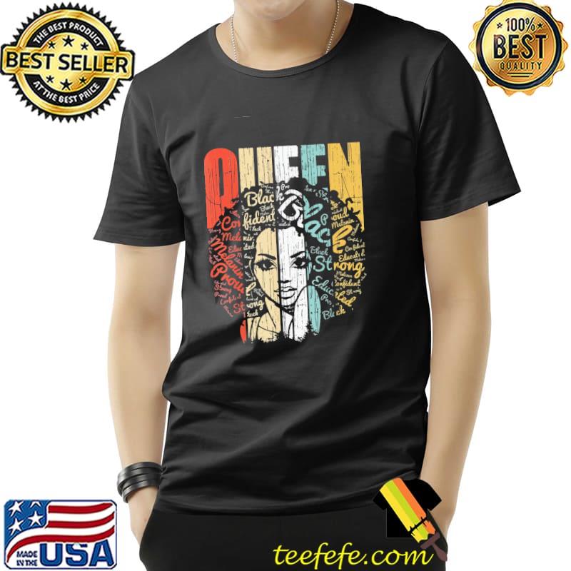 Black Queen African American For Educated Strong Vintage Shirt Unisex Black Queen African American For Educated Strong Vintage Shirt Unisex