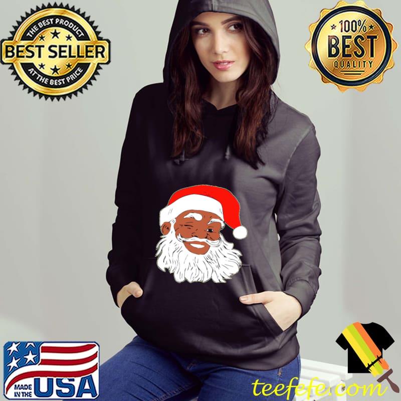 Black Santa Claus Smile Christmas Shirt Hoodie Black Santa Claus Smile Christmas Shirt Hoodie