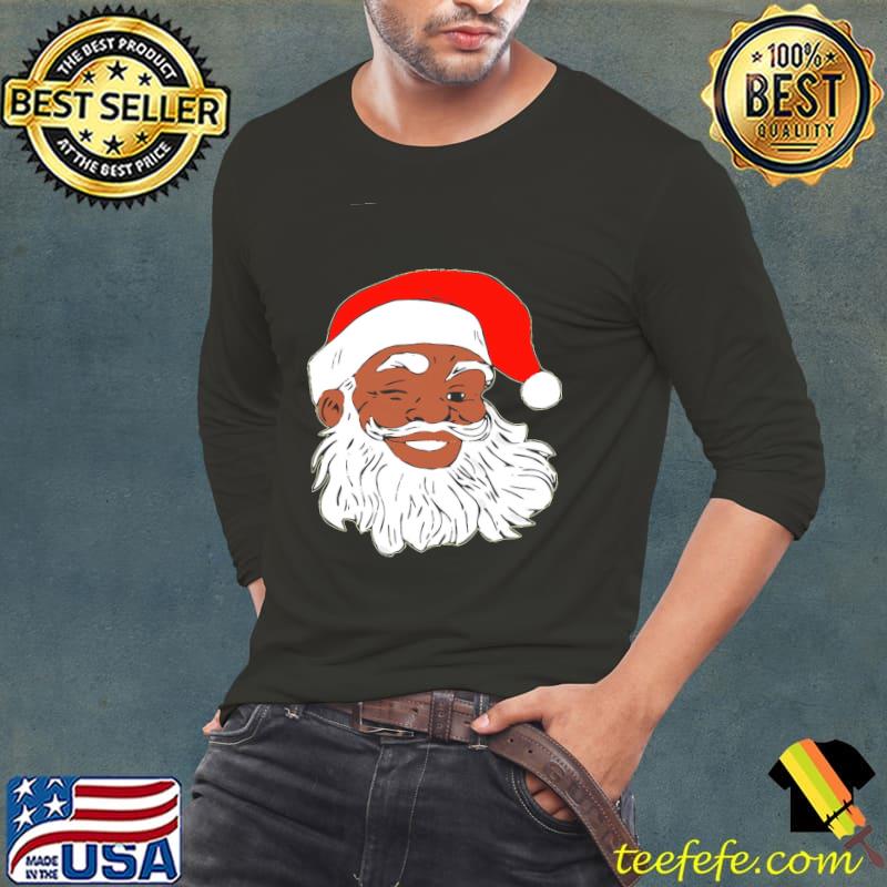 Black Santa Claus Smile Christmas Shirt Black Santa Claus Smile Christmas Shirt