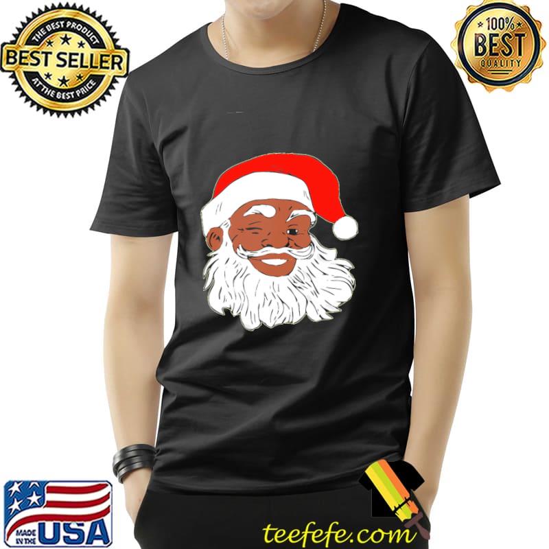 Black Santa Claus Smile Christmas Shirt Unisex Black Santa Claus Smile Christmas Shirt Unisex