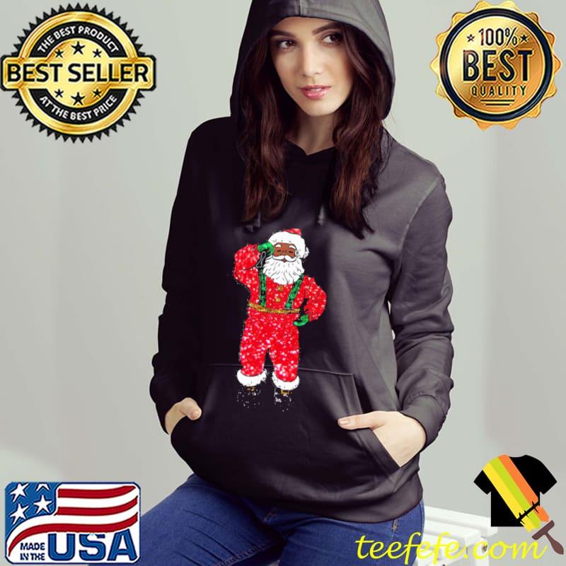 Black Santa Claus Snow Christmas Shirt Hoodie Black Santa Claus Snow Christmas Shirt Hoodie