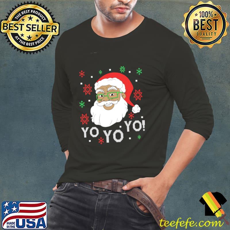 Black Santa Yo Yo Christmas Shirt Black Santa Yo Yo Christmas Shirt