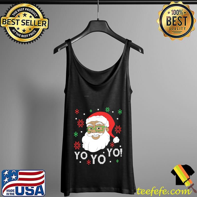 Black Santa Yo Yo Christmas Shirt Tank Top Black Santa Yo Yo Christmas Shirt Tank Top