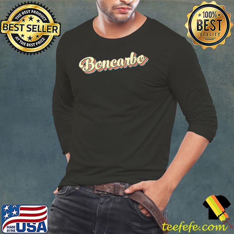 Boncarbo TShirt Retro Art Baseball Font Vintage T-Shirt Long Sleeve Tee Boncarbo TShirt Retro Art Baseball Font Vintage T-Shirt Long Sleeve Tee