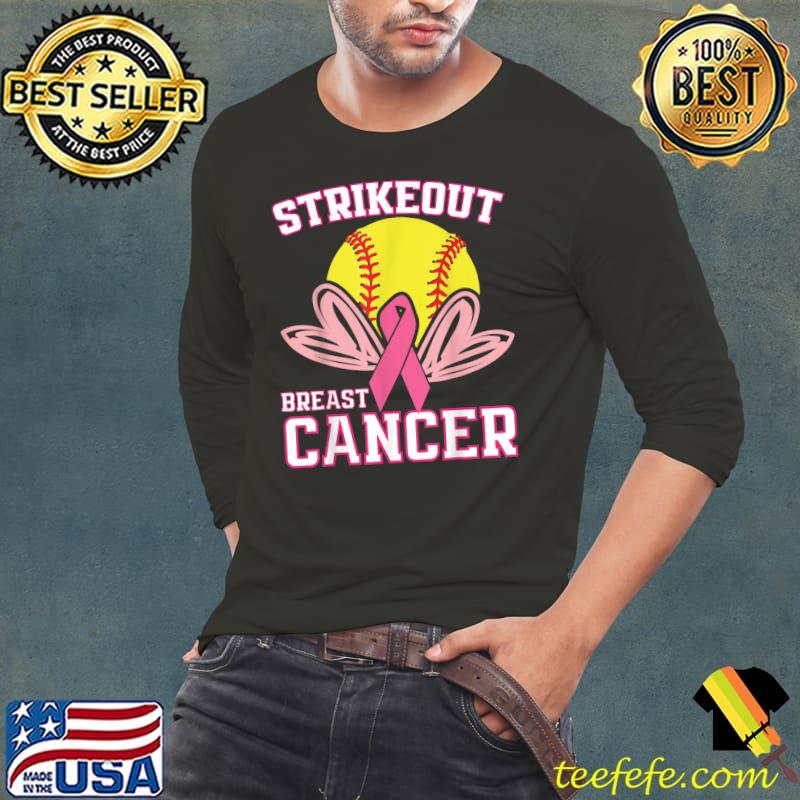 Breast Cancer Awareness - Softball Strike Out Pink Ribbon T-Shirt Breast Cancer Awareness - Softball Strike Out Pink Ribbon T-Shirt