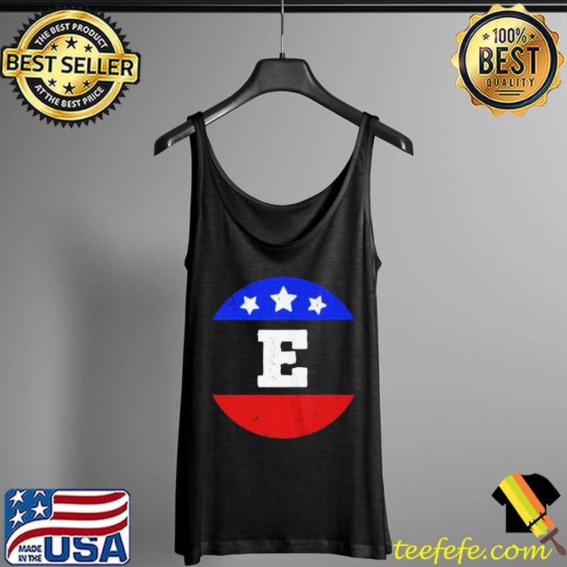 Buchstabe e initiale amerikanische flagge mit buchstabe e monogramm e Tank Top Buchstabe e initiale amerikanische flagge mit buchstabe e monogramm e Tank Top