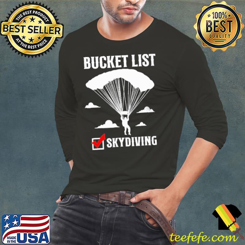 Bucket List Skydiving Vintage Shirt Bucket List Skydiving Vintage Shirt