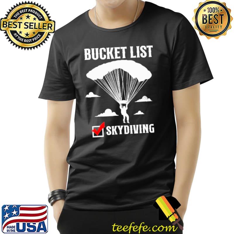 Bucket List Skydiving Vintage Shirt Unisex Bucket List Skydiving Vintage Shirt Unisex