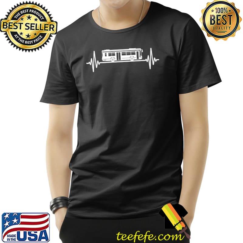 Bus Driver ECG Gift Men Heart Line Bus School Bus T-Shirt Unisex Bus Driver ECG Gift Men Heart Line Bus School Bus T-Shirt Unisex