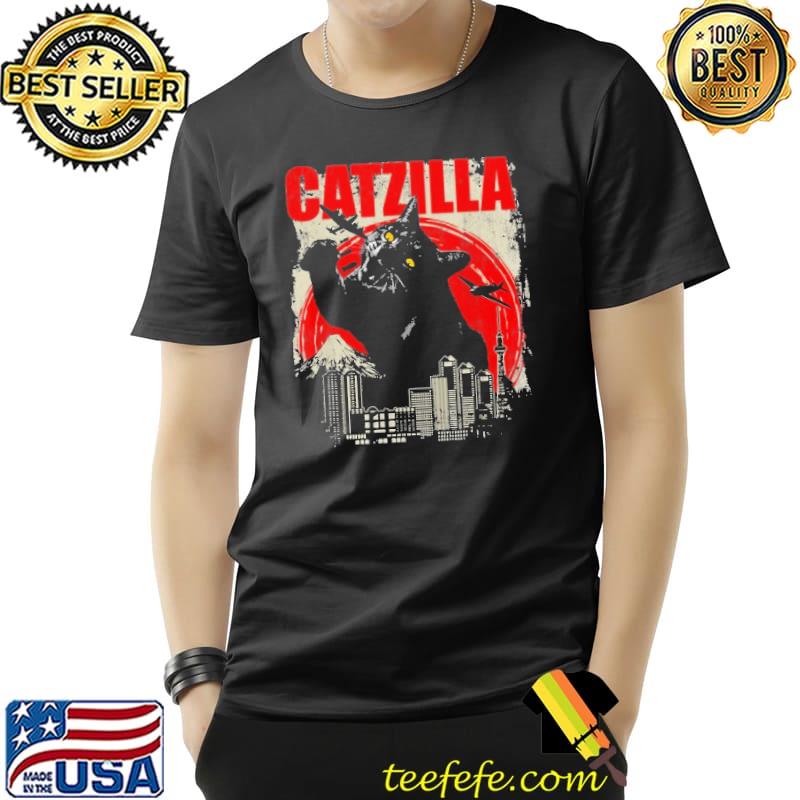 Catzilla Funny Cat Lover Kitten Kitty Blood Moon s Unisex Catzilla Funny Cat Lover Kitten Kitty Blood Moon s Unisex