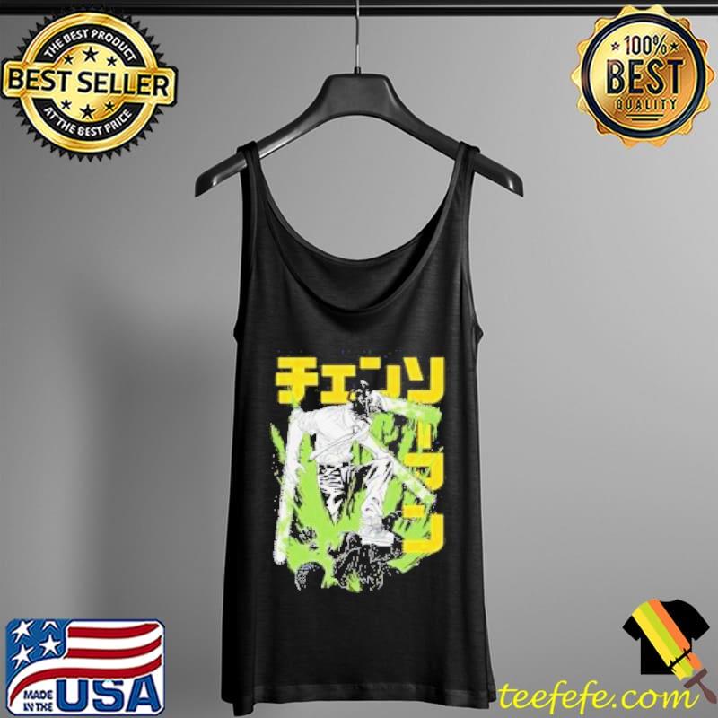Chainsaw Man Anime Denji Makima Pochita Horror Anime Shirt Tank Top Chainsaw Man Anime Denji Makima Pochita Horror Anime Shirt Tank Top