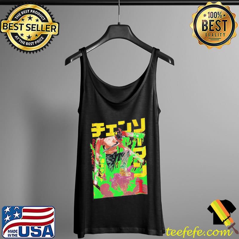 Chainsaw Man Poster Denji Anime Shirt Tank Top Chainsaw Man Poster Denji Anime Shirt Tank Top