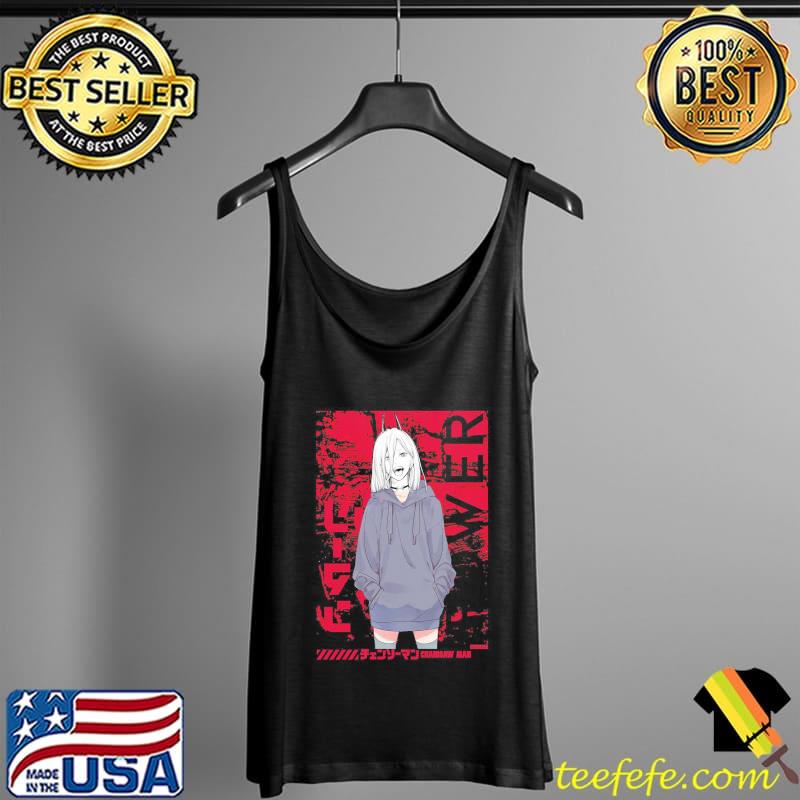 Chainsaw ManPower Red Anime Shirt Tank Top Chainsaw ManPower Red Anime Shirt Tank Top