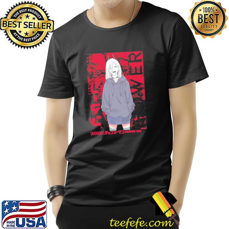Chainsaw ManPower Red Anime Shirt Unisex Chainsaw ManPower Red Anime Shirt Unisex