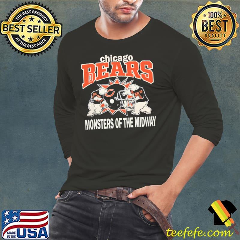 Chicago Bears Monsters Of The Midway Vintage 80s Unisex T-Shirt - Teeruto