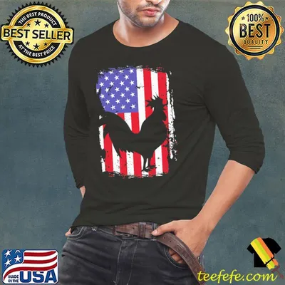 Chicken America Flag Shirt