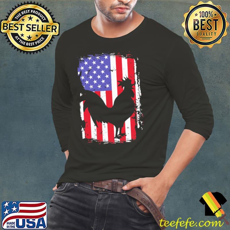 Chicken America Flag Shirt