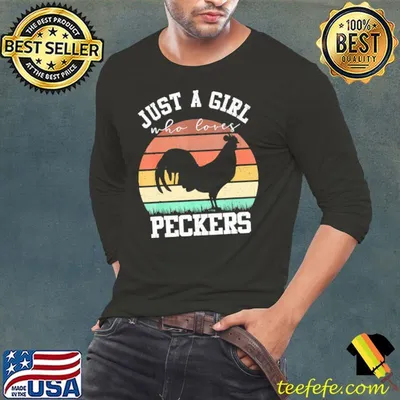 Chicken Just A Girl Who Love Peckers Vintage Shirt
