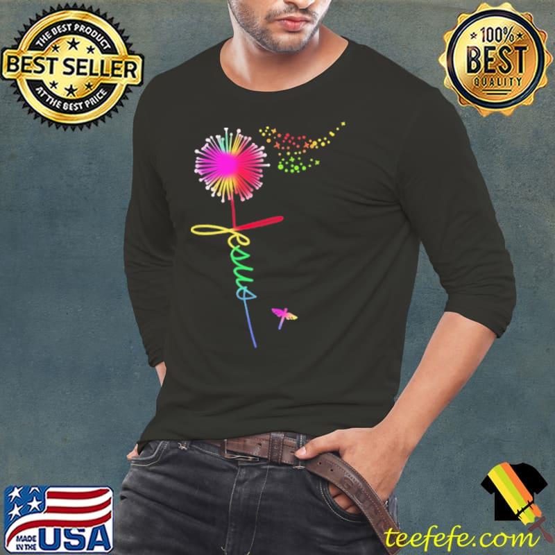 Christian Jesus Colorful Dandelion shirt Christian Jesus Colorful Dandelion shirt