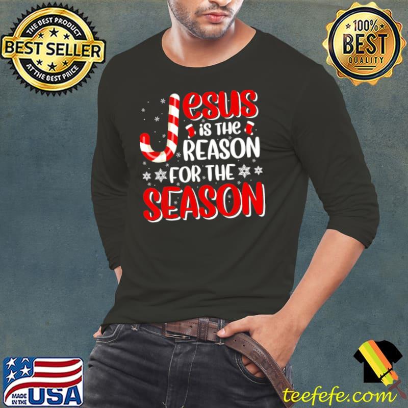 Christian Jesus The Reason Christmas Stocking Stuffer Shirt Long Sleeve Tee Christian Jesus The Reason Christmas Stocking Stuffer Shirt Long Sleeve Tee