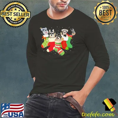 Christmas Gift For Schnauzer Christmas Shirt