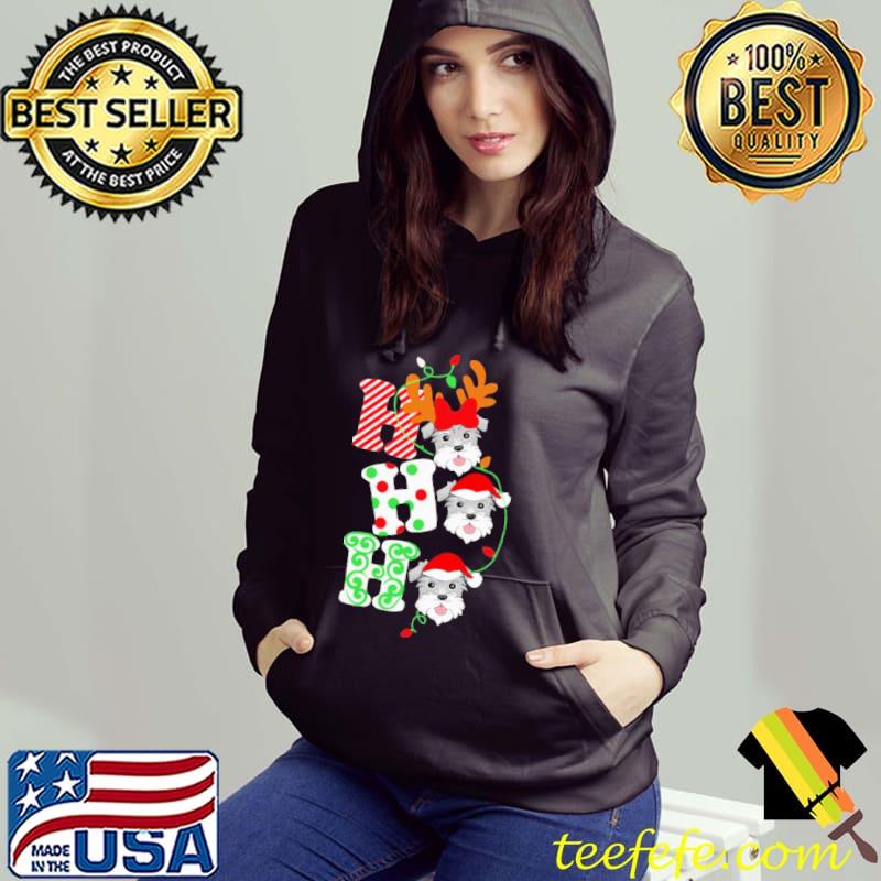 Christmas Gift For Schnauzer Hohoho Shirt Hoodie Christmas Gift For Schnauzer Hohoho Shirt Hoodie