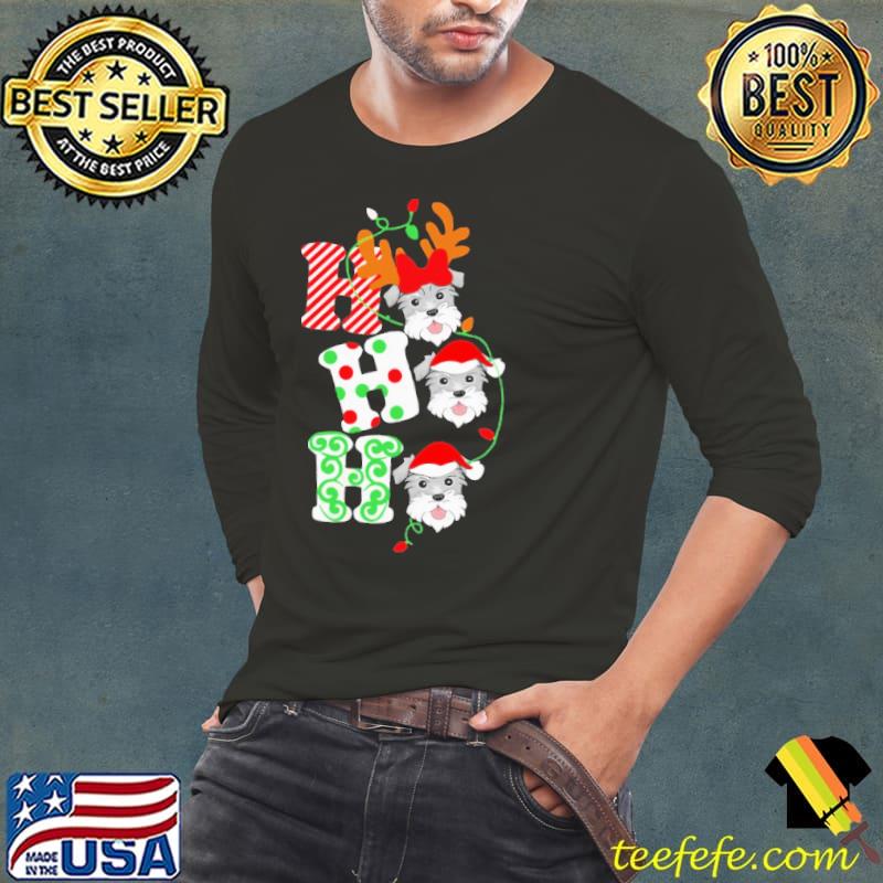 Christmas Gift For Schnauzer Hohoho Shirt Christmas Gift For Schnauzer Hohoho Shirt