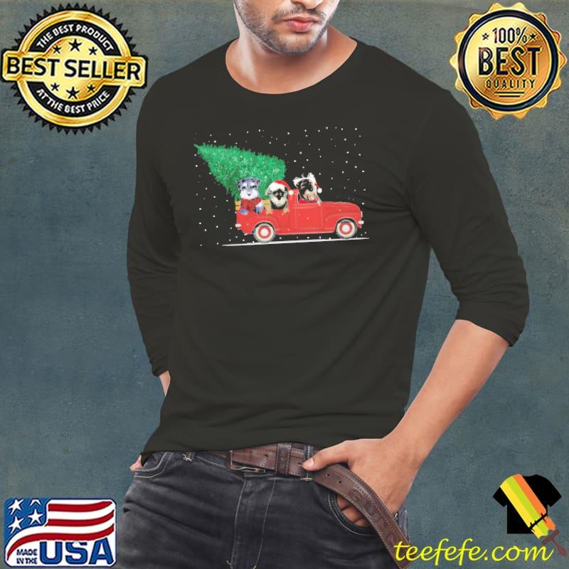 Christmas Gift For Schnauzer Tree Christmas Shirt