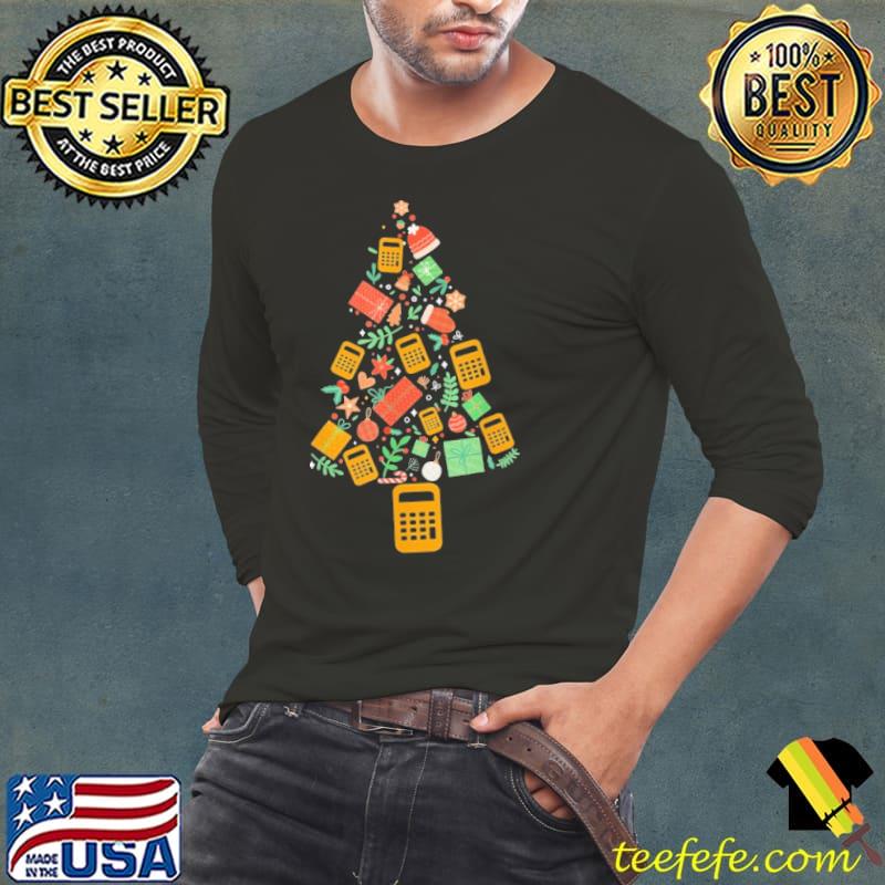 Christmas Tree Accountant Calculator Finance Shirt