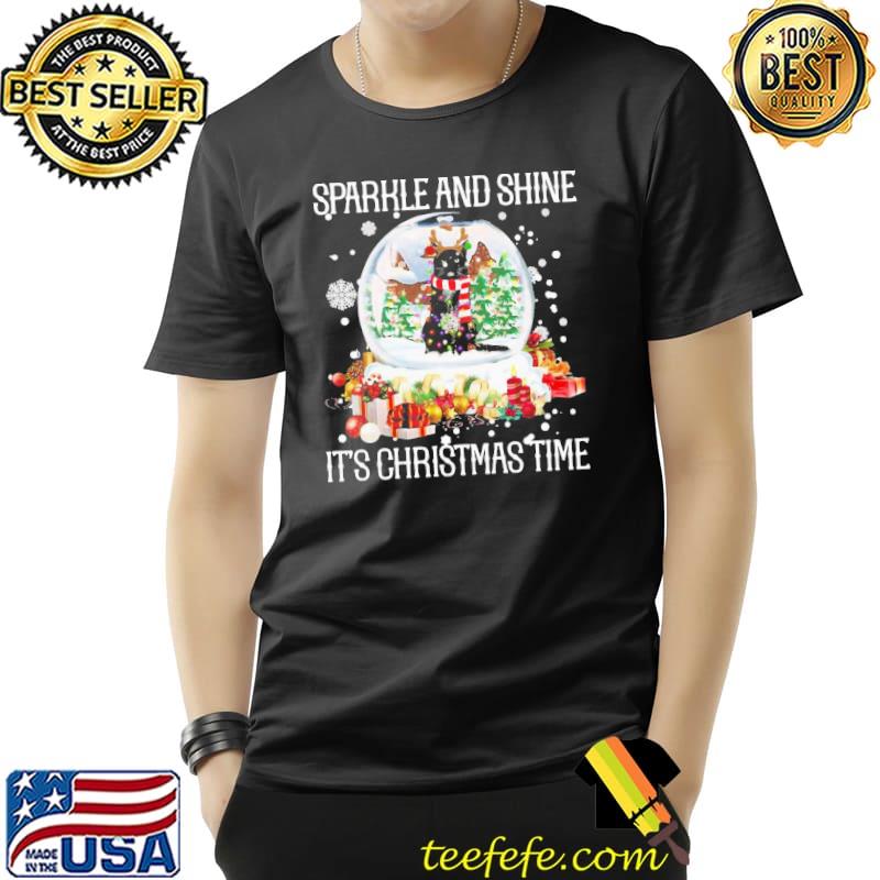Cool Cat Sparkle And Shine It’s Christmas Time Shirt Unisex Cool Cat Sparkle And Shine It’s Christmas Time Shirt Unisex