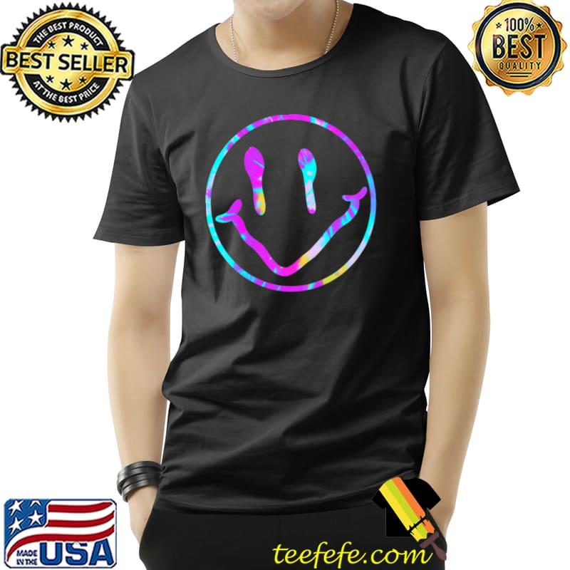Cool Psychedelic Tie Dye Transparent Dripping Smiley Face T-s Unisex Cool Psychedelic Tie Dye Transparent Dripping Smiley Face T-s Unisex