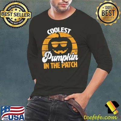 Coolest Pumpkin In The Patch Funny Halloween Kids Graphic T-Shirt