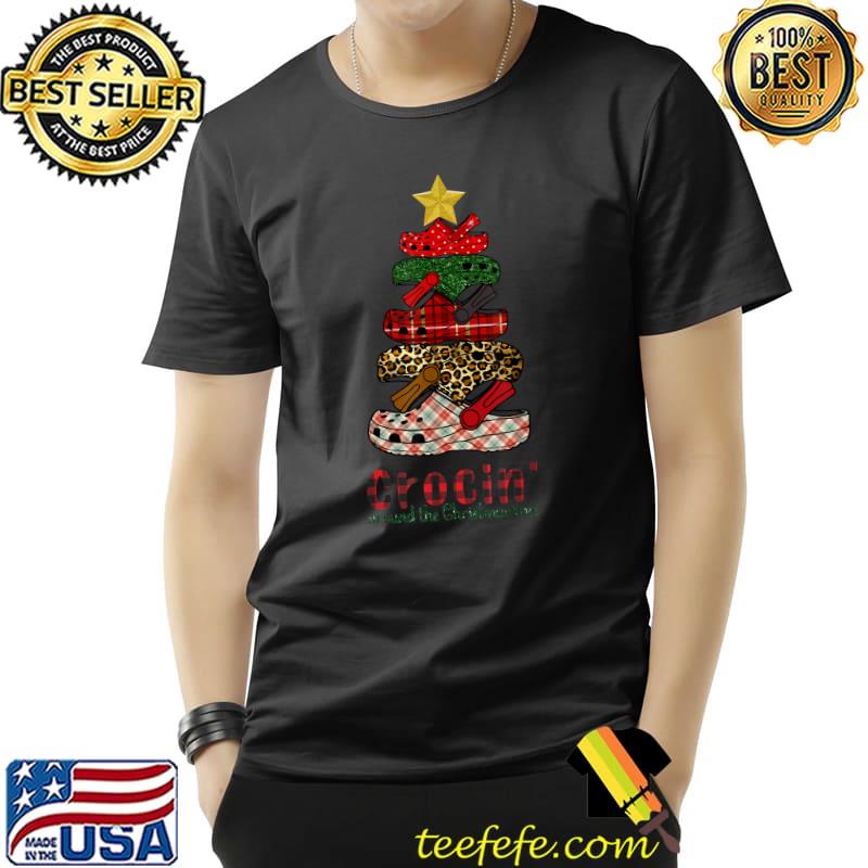 Crocin' Around Christmas Tree Leopard Buffalo Plaid Xmas T-Shirt Unisex Crocin' Around Christmas Tree Leopard Buffalo Plaid Xmas T-Shirt Unisex